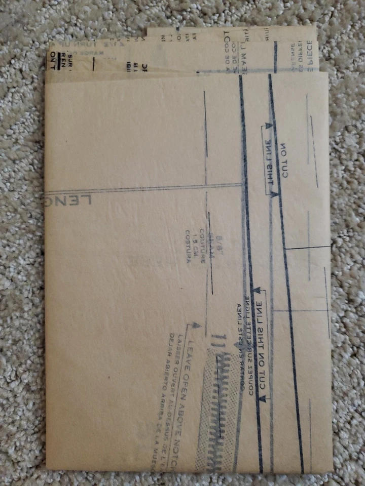 Advance 2855 Sew Easy Vintage Sewing Pattern Women's Suit Bust 34 1960's FF  - Image 4 of 4