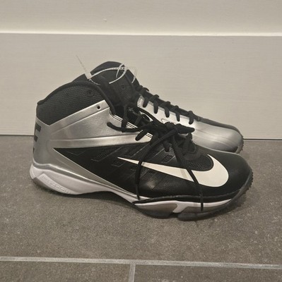Nike Vapor Pro 3/4 Nubby Football Turfs Black/Silver Men display picture 1