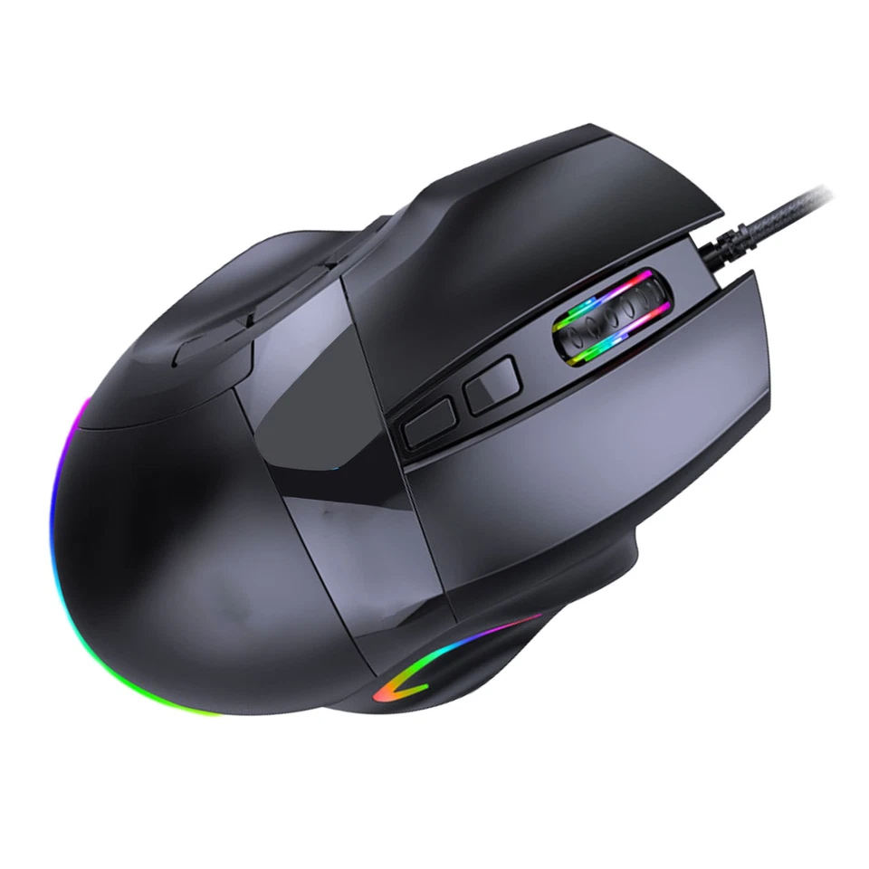 Gaming Mouse 12000 DPI Programmable Buttons RGB Backlit Wired Gaming Mouse For C - Image 3 of 4