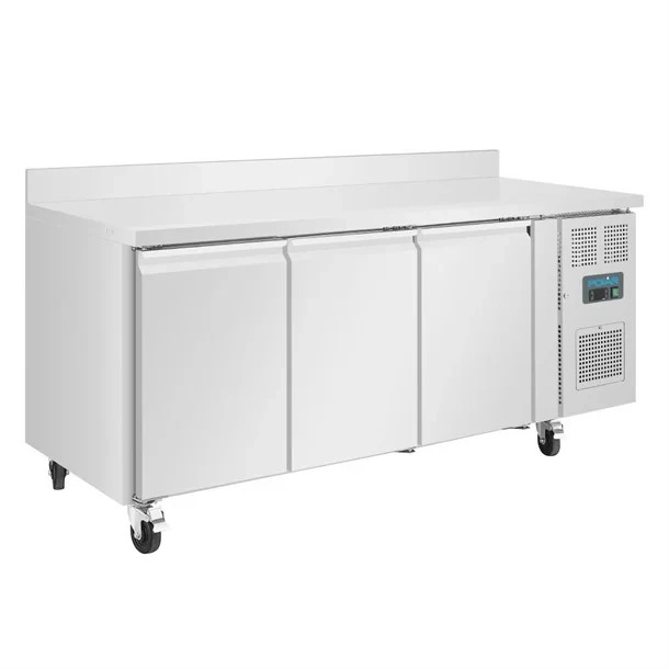 Polar U-Series Triple Door Counter Freezer with Upstand 417 Ltr DL917