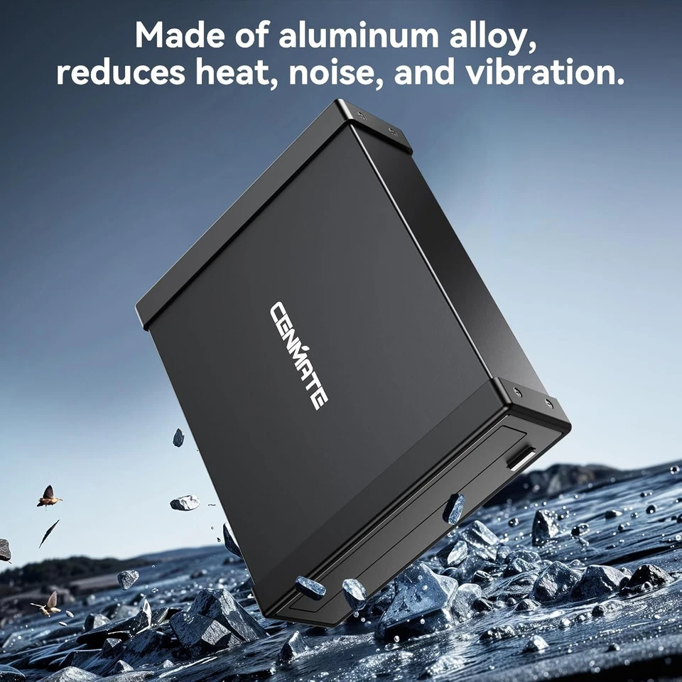 Optical Drive Enclosure for 5.25" Blu-Ray/CD/DVD SATA Drive, Aluminium External - Image 2 of 3