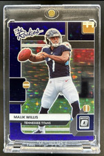 MALIK WILLIS 2022 Panini Donruss Optic Purple Stars /25 (RC) Rookie #TR-2