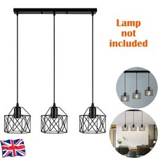 3 Way Industrial Pendant Light Modern Hanging Retro Lamp LED Ceiling Lights New