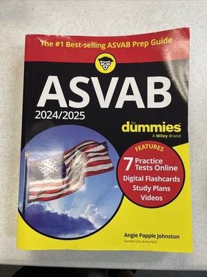 ASVAB for dummies 2024-2025 Nice Copy!