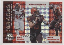 2020 Mosaic Flea Flicker Prizm Odell Beckham Jr Baker Mayfield Nick Chubb 1u6
