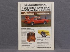 AMERICAN MOTORS Co. "Introducing HORNET AMX..." - Magazine Print Ad - Used.