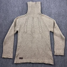 Horseware Ireland Cableknit Turtleneck Sweater Women's XS  Beige