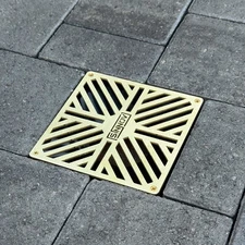 6 in. Premium Heavy Duty Square Paver Drain Grate Drainage Cover Made USA
