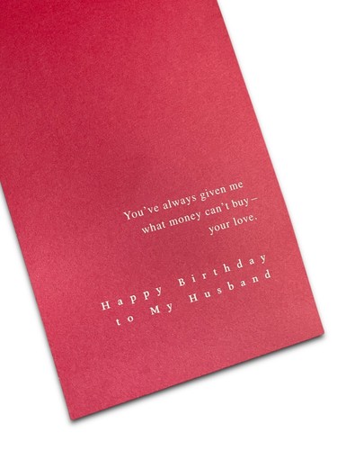 Tarjeta SINCERA DE FELIZ CUMPLEAÑOS PARA MARIDO Moneda de American Greetings + Sobre - Imagen 2 de 4