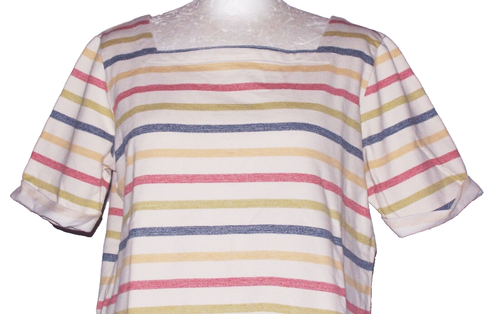 SEASALT CORNWALL 'Aye Aye Skipper' pre owned ladies size 10 cotton top. - Picture 3 of 4