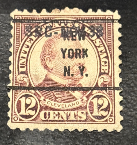 NEW YORK NY PRECANCEL TYPE 63 DATED SRC NOV 38 12 CENT CLEVELAND C49