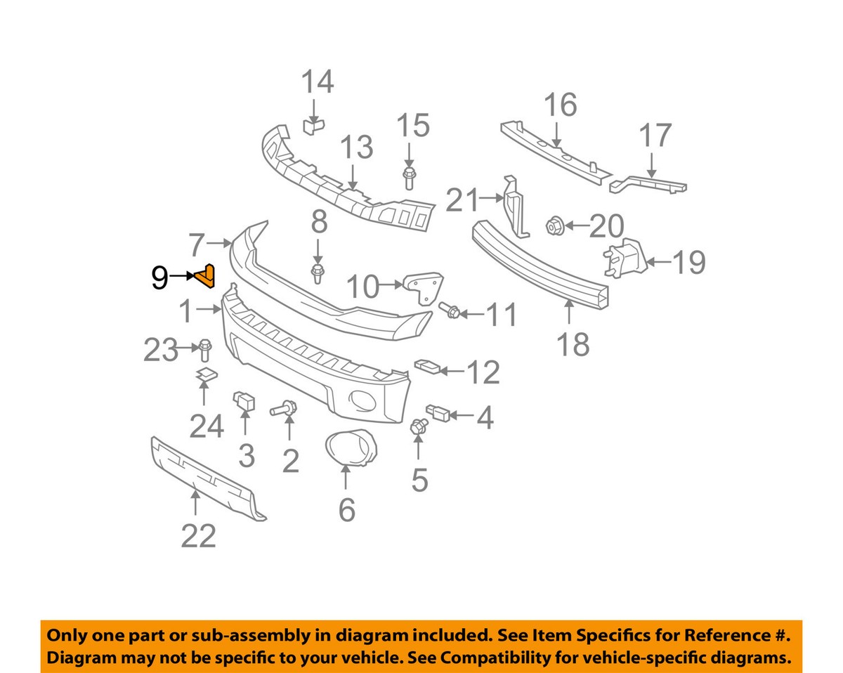 Toyota OEM 2007-2013 Tundra Front Bumper Upper Cover Insert 52115