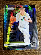 LAURI MARKKANEN 2024-25 Panini Prizm NBA Silver Hyper Refractor #186 Jazz