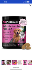 Pet Honesty 10 in 1 Dog Multivitamin Glucosamine   Probiotic 180 Chews 519