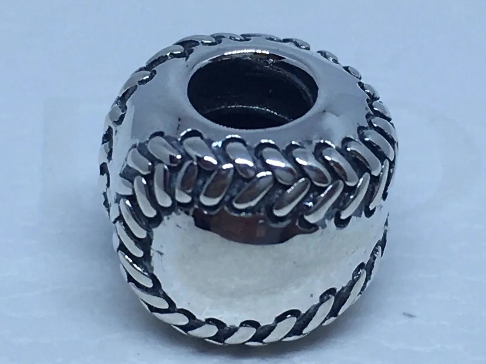 Authentic Pandora Charm Baseball S925 Charm Bead #791169 with pouch