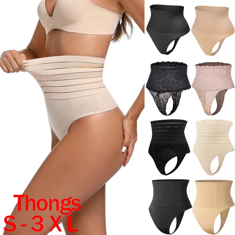 Thong Shapewear for Women Tummy Control Underwear Body Shaper High