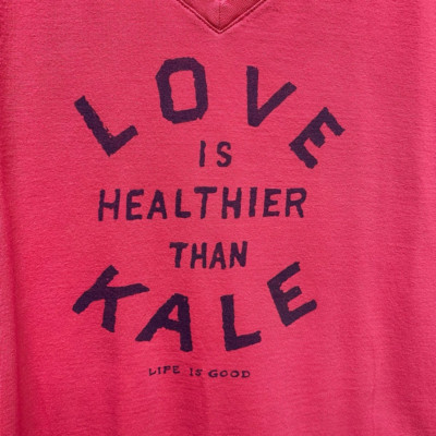 Good Womens Graphic T-Shirt Pink Love 
