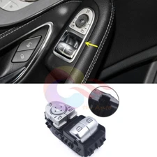 3-Pins Driver Side Window Switch Button Assy w/Folding For Mercedes C205 C 2DR