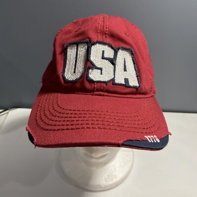 USA 1776 Distressed Baseball Cap Embroidered Snapback