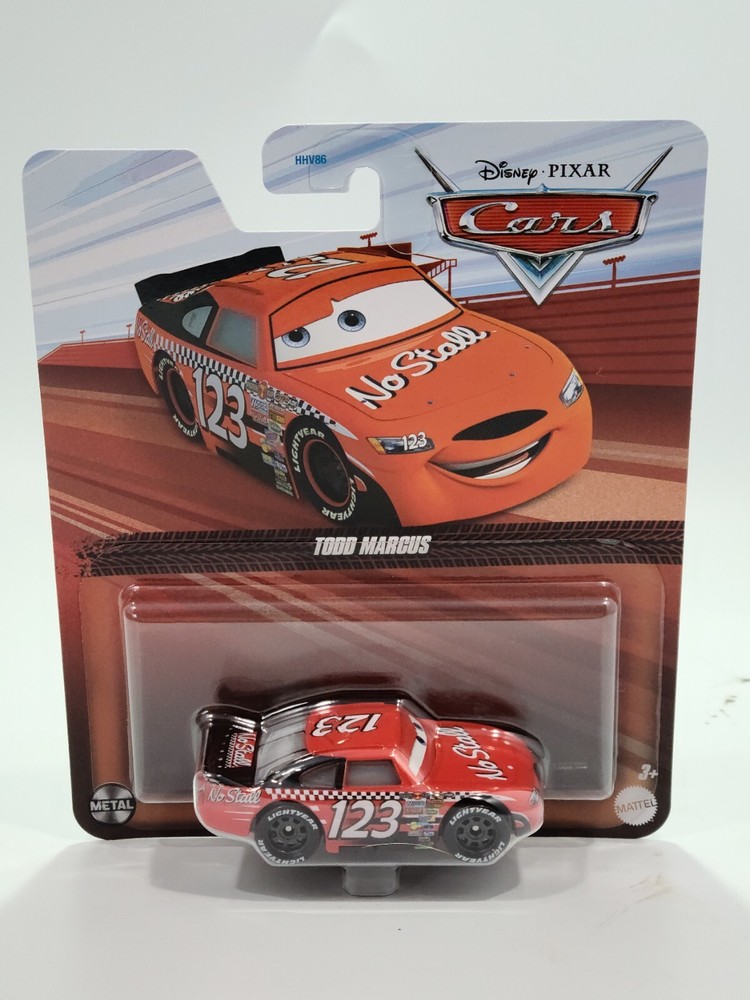 TODD MARCUS - Disney PIXAR Cars NO Stall #123 Racer 2021 METAL *NEW* *SEALED*