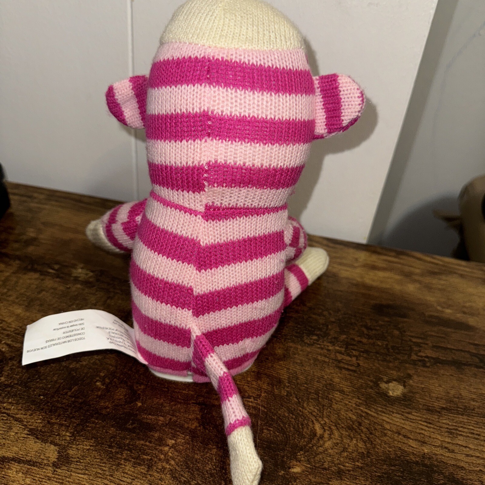 SAOLA "Gemmy Pink Calzino Monkey Town USA Canto Peluche Canto Solo Ragazza Giocattolo Rihanna 8"