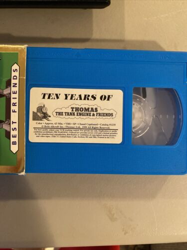 10 Years Of Thomas The Tank Engine & Friends VHS 1999 Very Rare Early Labels - Picture 3 of 8