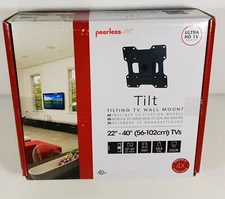 Peerless Tilting TV Wall Mount for Flat TVs 22"- 40" Inches, Up to 55 lbs