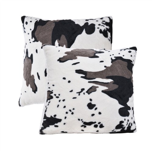 Cow Print Faux Fur Throw Blanket Double-Sided - Warm Fluffy Blanket Farmhouse - Picture 78 of 78