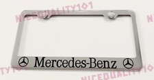 Mercedes Benz Stainless Steel Chrome License Plate Frame Holder Rust Free Mercedes Benz Stainless Steel Chrome License Plate Frame Holder Rust Free