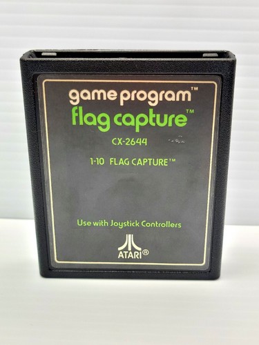 Flag Capture (Atari 2600 1978) Green Text Label Cartridge Cleaned Tested CX-2644