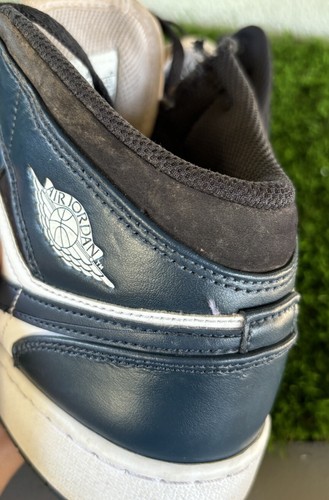 Nike Air Jordan 1 Mid GS Armory Navy 554725-411 Size 6.5Y DAMAGED PLEASE READ - Picture 13 of 15