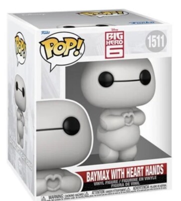 Big Hero 6 Baymax with Heart Hands Super 6-Inch Funko Pop! #1511