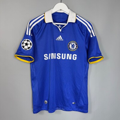 チェルシー 2009 ドログバ　レプリカサッカーユニ UK ボーイズXLサイズ CHELSEA LONDON 2008 2009 HOME FOOTBALL SHIRT SOCCER JERSEY ADIDAS
