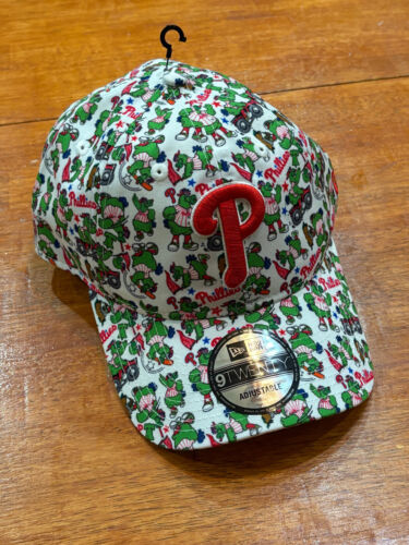 2025 Phillie Phanatic Scatter Print New Era-9 Twenty Adjustable Hat-New w/Tags