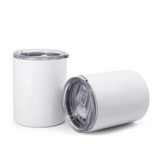 10oz Sublimation Tumblers Straight Insulated Coffee Mug for Camping 50 Pack sjc0