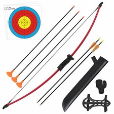 Youth Teens Archery Takedown Recurve Bow and Arrows Set For Kids Outdoor 16lb