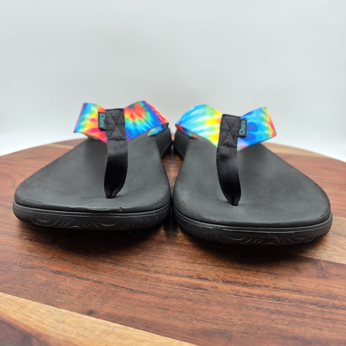Chaco Mens Chillos Flip Dark Tie Dye Sandals Slip On Thong Shoes NWT Size 15 Chaco Chillos Sandals Men main image 3
