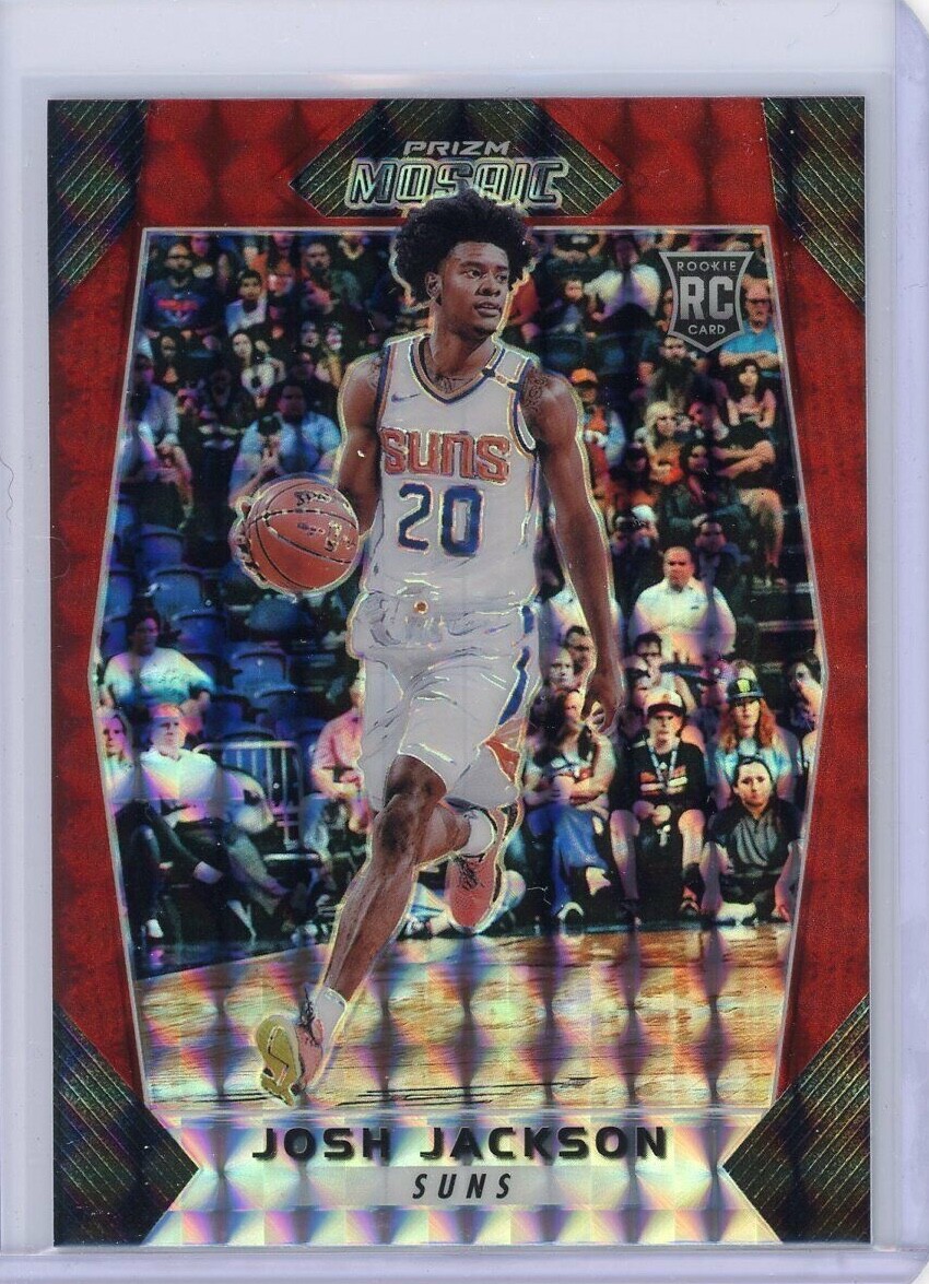 2017-18 MOSAIC PRIZM RED RC ROOKIE JOSH JACKSON #46 SUNS PISTONS KANSAS JAYHAWKS