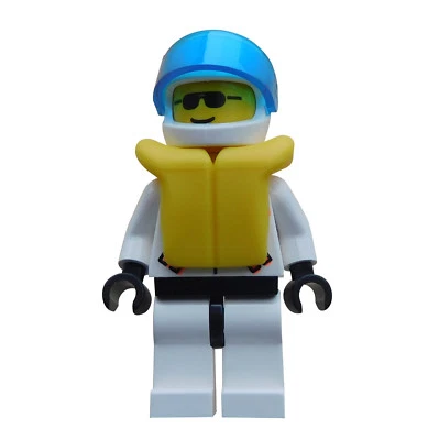 Lego Res-Q 1 Rettungssanitäter mit Schwimmweste Minifigur (rsq014) Town City Neu - Bild 1 von 3