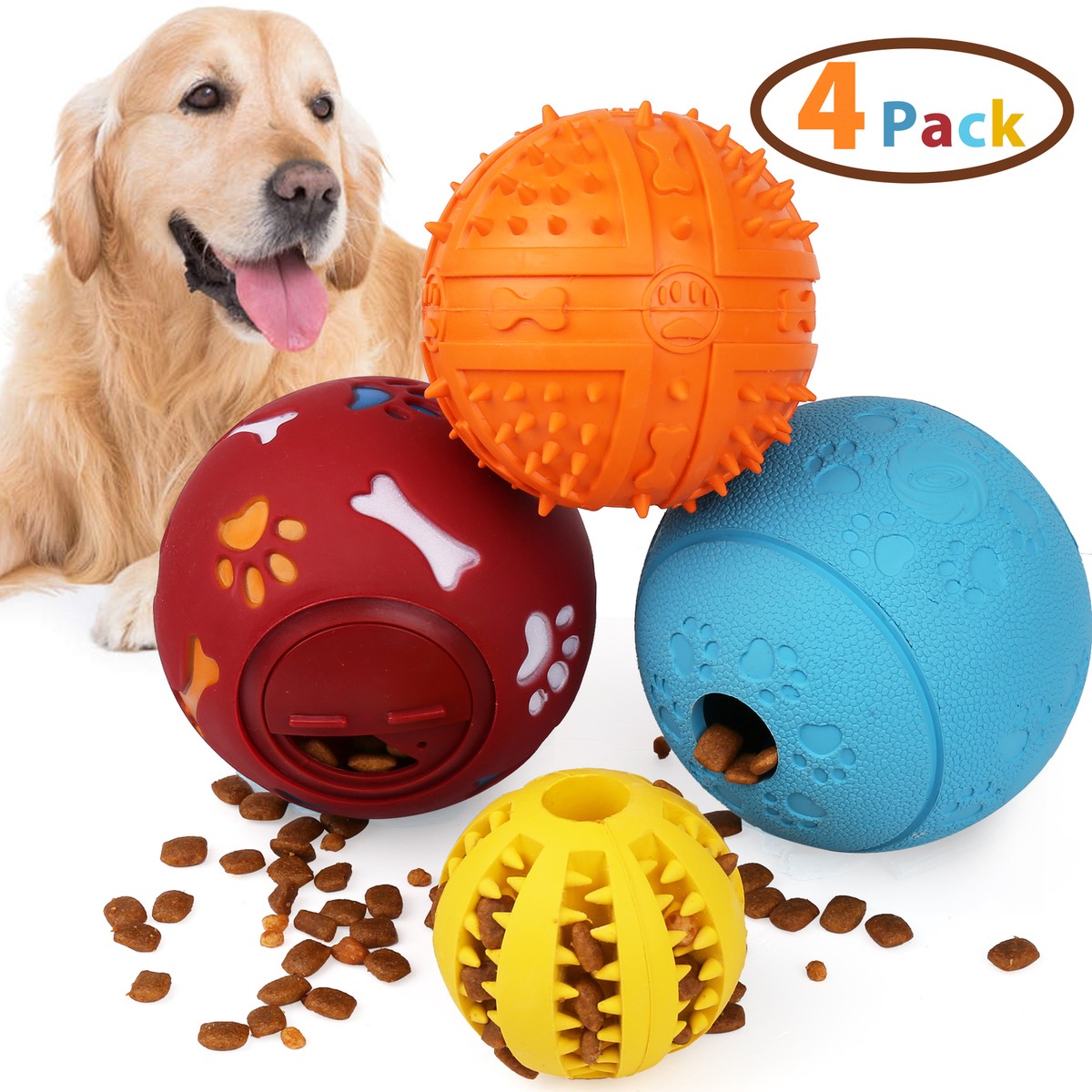 Large Pet Dog IQ Interactive Tumbler Food Dispenser Feeder Puzzle Treat Ball Toy eBay