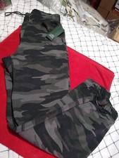 Wild Fable Women's XS Camo Print High-Rise Jogger Sweatpants black grey new