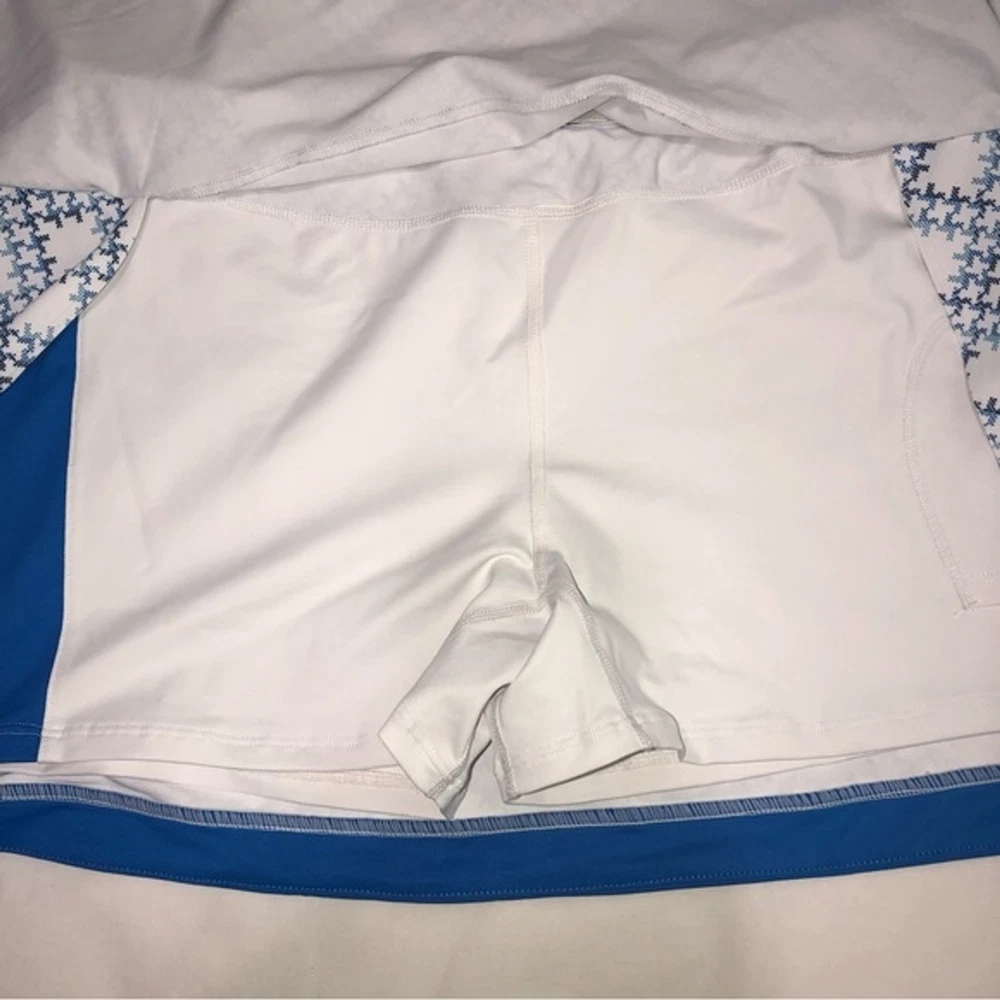 Tennis Skirt Champion C9 Size M Golf Skort Blue White Sporty Spice Pickleball