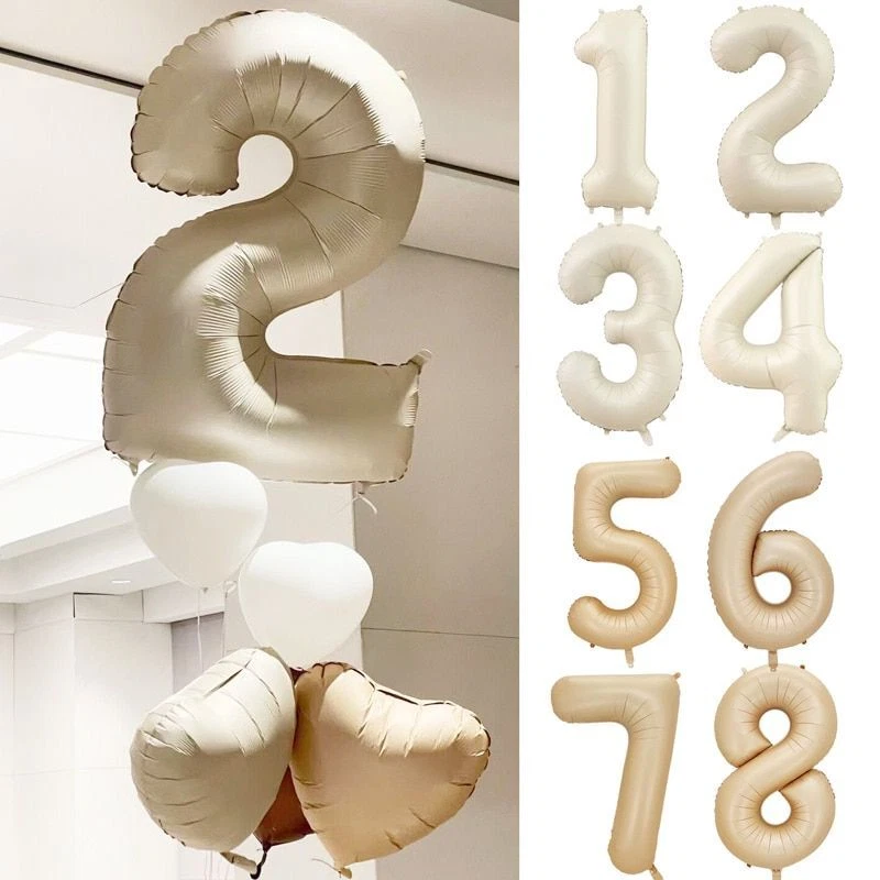 Small foil number balloons online