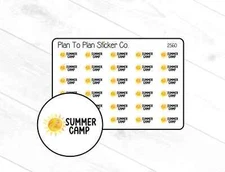 2560~~Summer Camp Planner Stickers.
