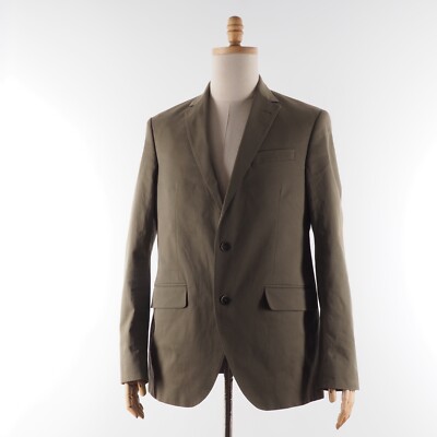 Hackett London Men's Olive Green Sport Coat Blazer Jacket 42 L 52