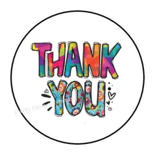 THANK YOU ENVELOPE SEALS LABELS PARTY FAVORS STICKERS