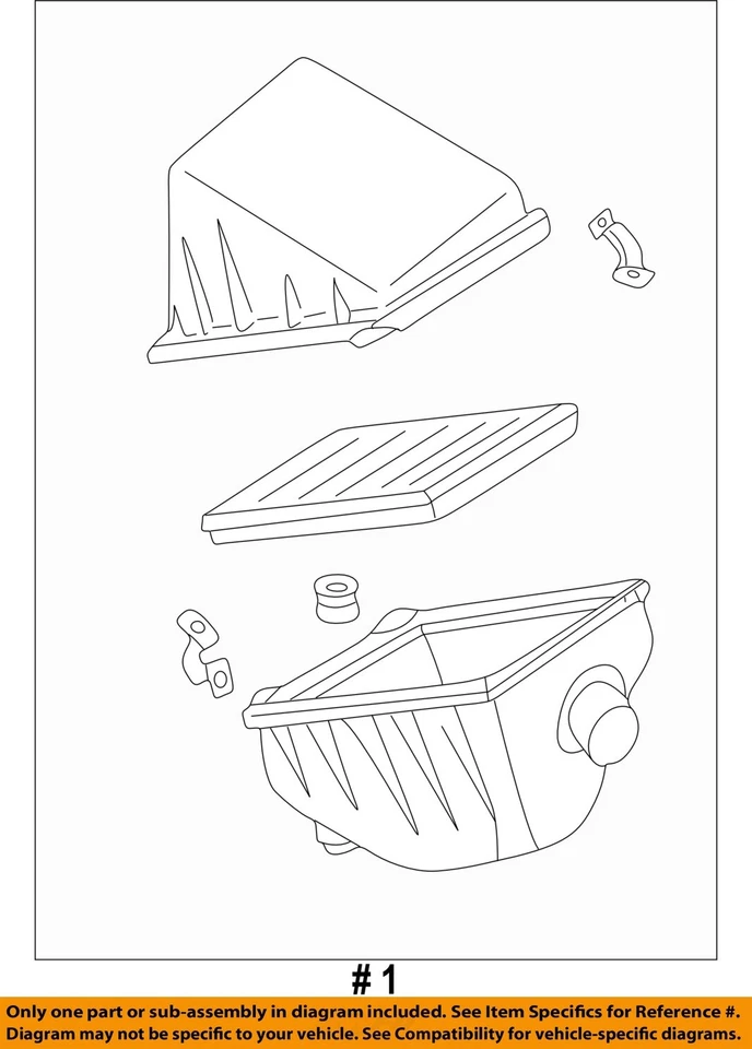 Conjunto de filtro de aire usado se adapta a: Nissan Altima 1998 grado A Foto 3 de 4