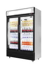 Fricool 51" Glass Door Merchandiser Refrigerator Beverage Cooler Swing Door NEW