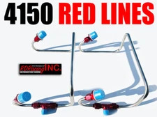 DUAL INLET 4150 RED SUPERCHARGER BLOWER FUEL LINES  KIT HOLLEY   