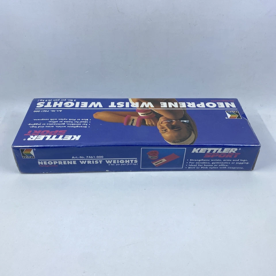 Pesas de muñeca aeróbicas en el tobillo rosa Barbie nailon con neopreno RARO DE COLECCIÓN NUEVO NOS Foto 4 de 4